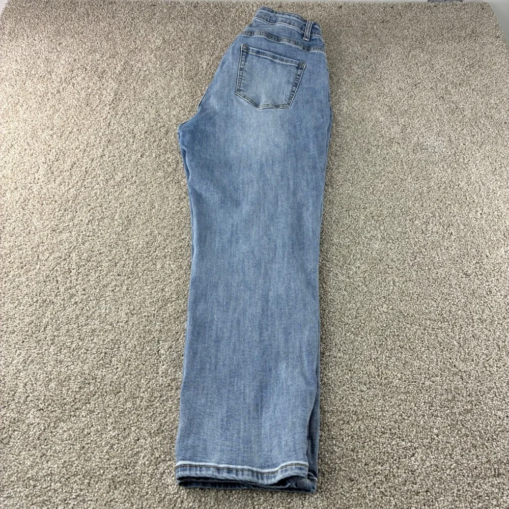 DOGMA Womens 1XL Plus Size Blue Denim‎ Jeans Comfort Stretch Casual High Rise